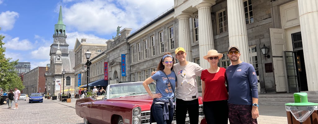 One-hour guided tour of old-Montreal in a vintage convertible car