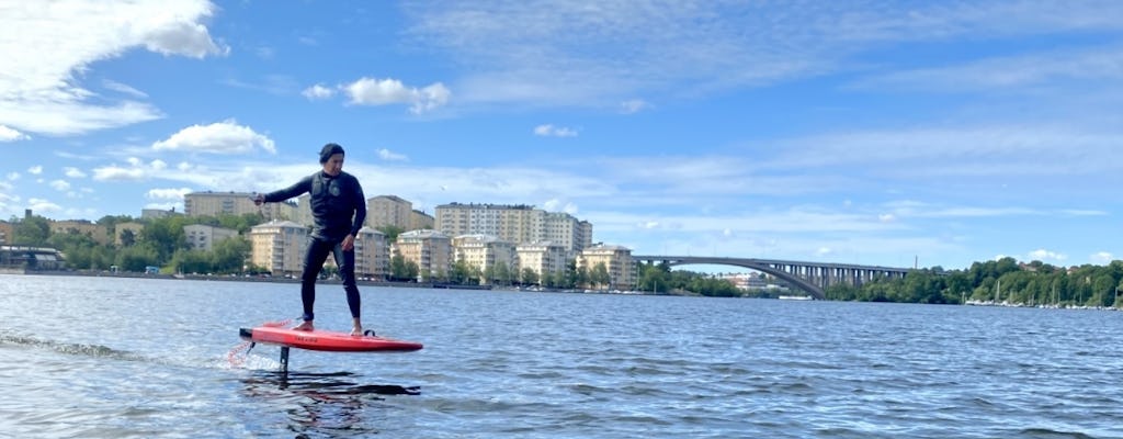 eFoil lesson for 2 people in Stockholm with instructor
