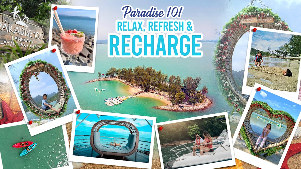 Paradise 101 ontspan, verfris en laad het toegangsticket op