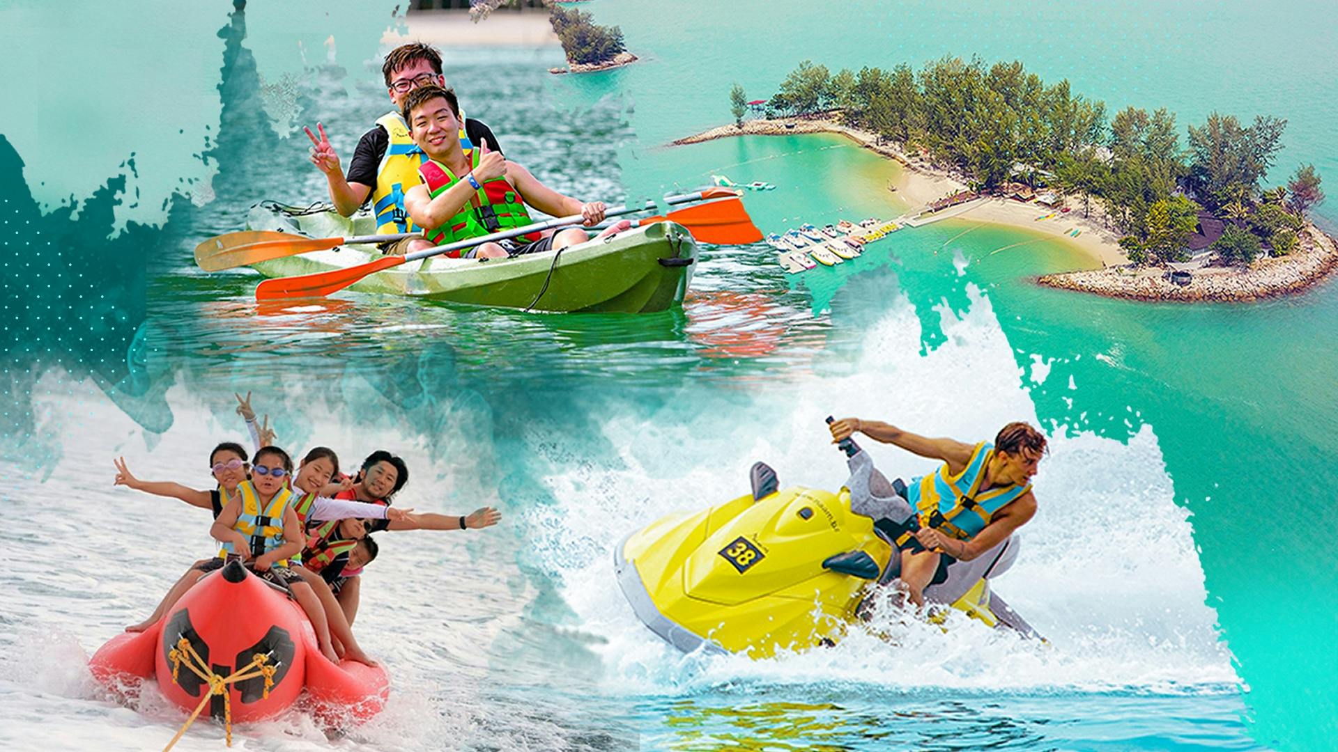 Jet ski and banana boat or 30 minutes Kayaking at Paradise 101