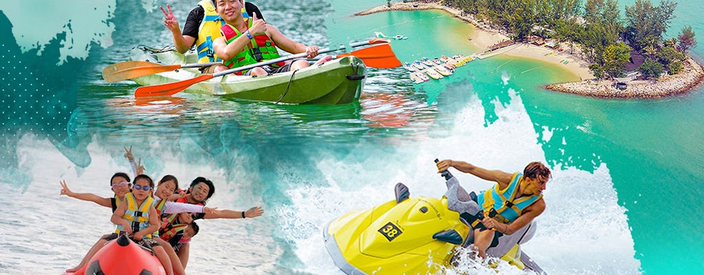 Jet ski e banana boat o 30 minuti di kayak al Paradise 101