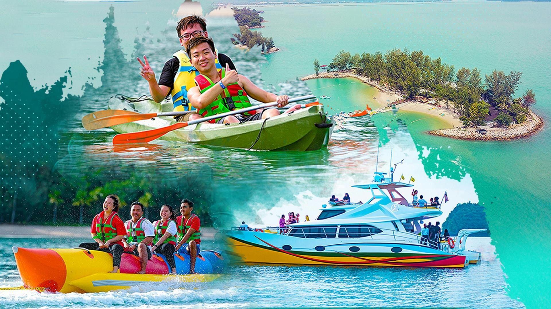 Sunset cruise and banana boat or 30 minutes kayaking at Paradise 101 Musement