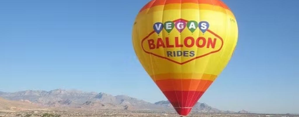 Ballonvlucht bij zonsopgang in Las Vegas met champagne