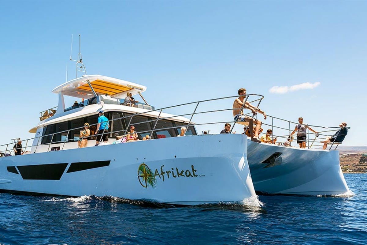 Gran Canaria all inclusive morning cruise with Afrikat 69 catamaran Musement