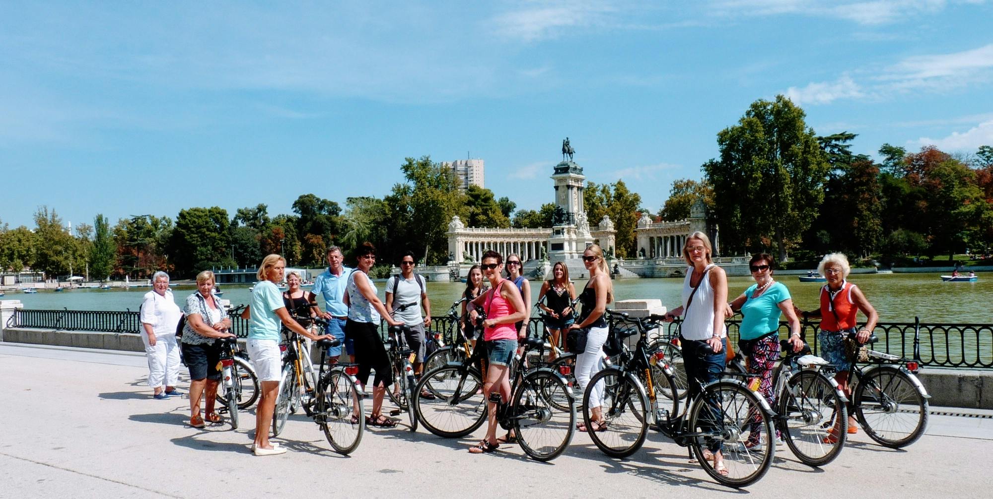 Dagelijkse fietstocht door Madrid