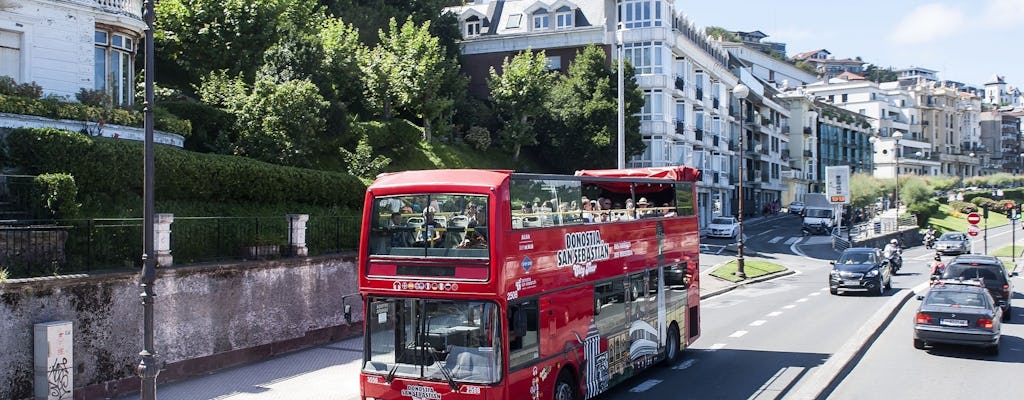 Bilhetes de ônibus hop-on hop-off para city tour em San Sebastian