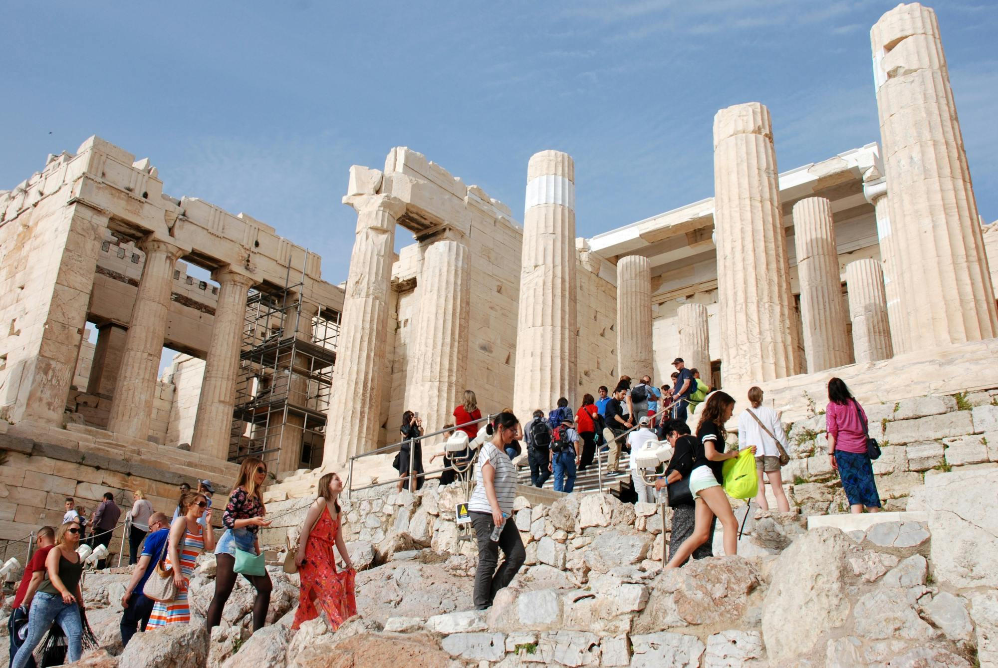 Akropol w Atenach wczesna wycieczka piesza