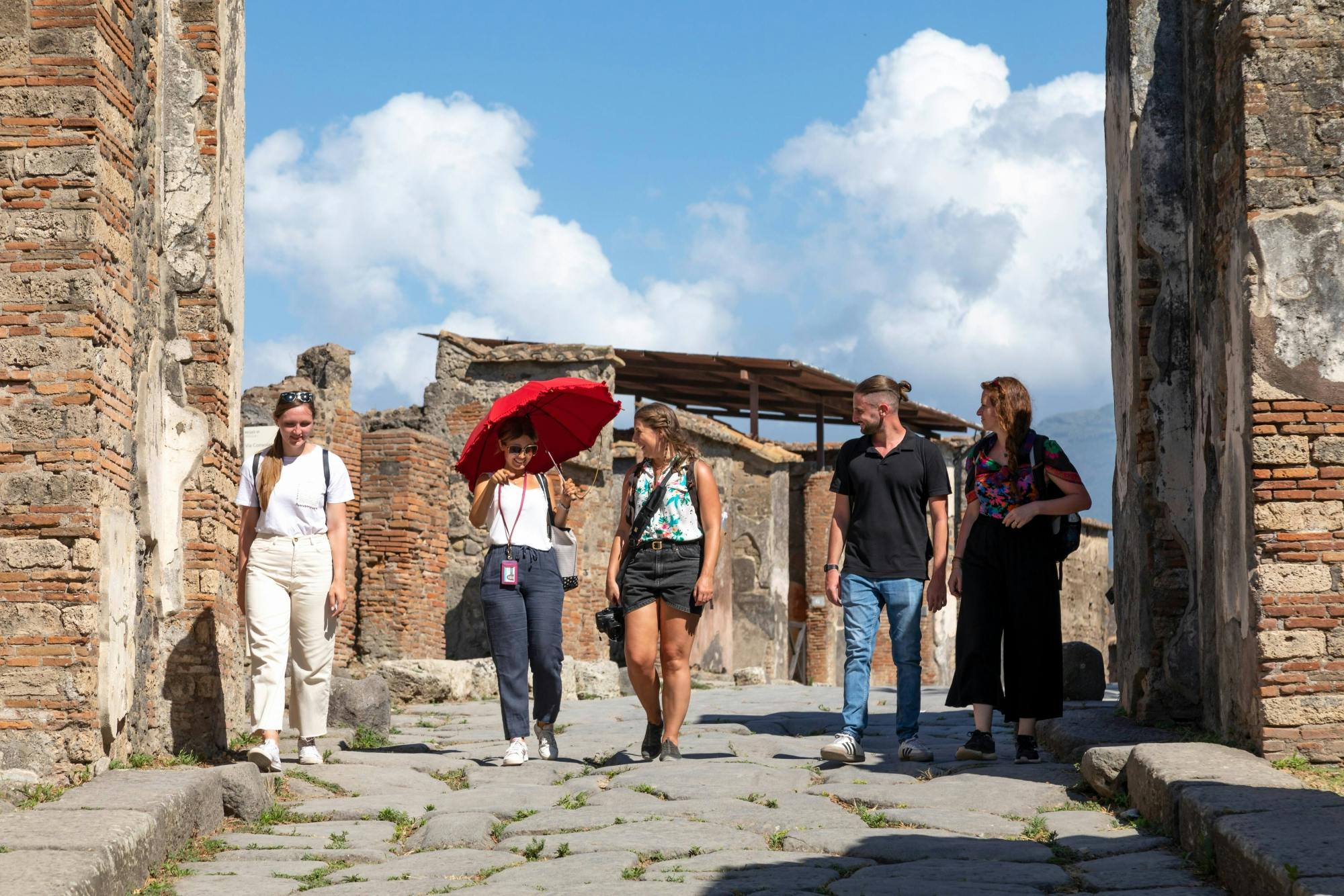 Recorrido selecto por Pompeya y el Vesubio con almuerzo local