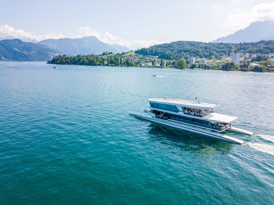 Catamarancruise van 1 uur op het meer van Luzern