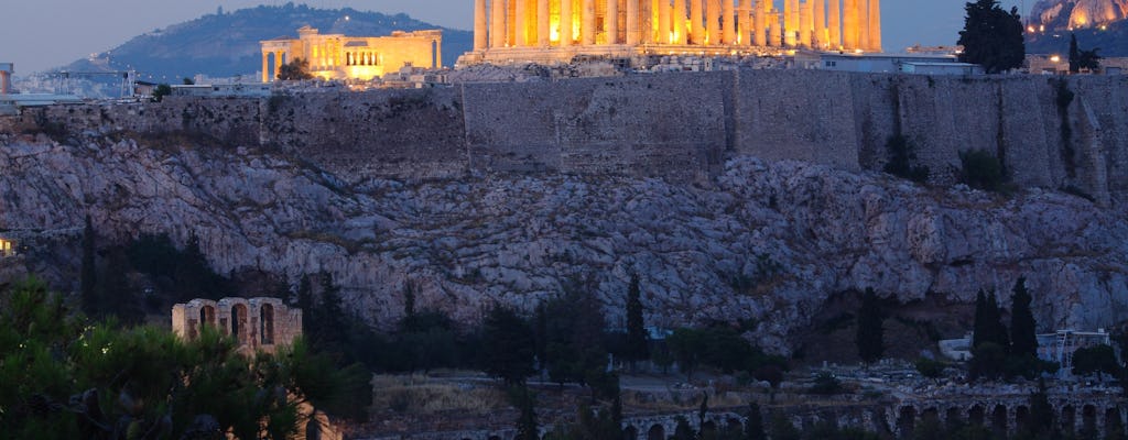 Rundgang durch die Akropolis von Athen am Nachmittag