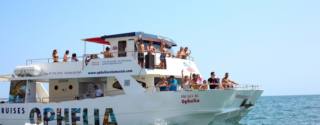 Cruzeiro catamarã Ophelia em Portimão com almoço
