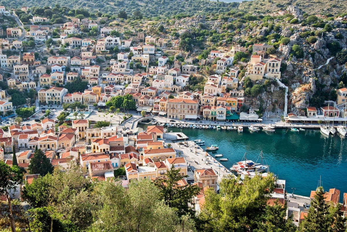Symi island by boat from Rhodes plus Yalos guided tour