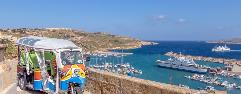Sunset Gozo Tuk-Tuk & Comino Island Hopper Boat Tour