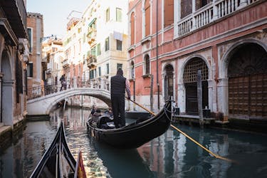 Visite guidée à pied et promenade en gondole sur le grand canal à Venise