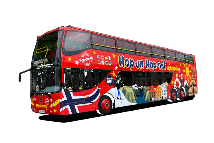 24-hour Oslo hop-on hop-off bus tour