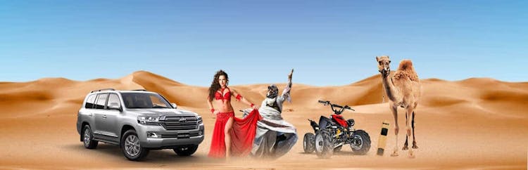 Desert Safari with Barbeque Dinner and Live Shows at Al Khayma camp