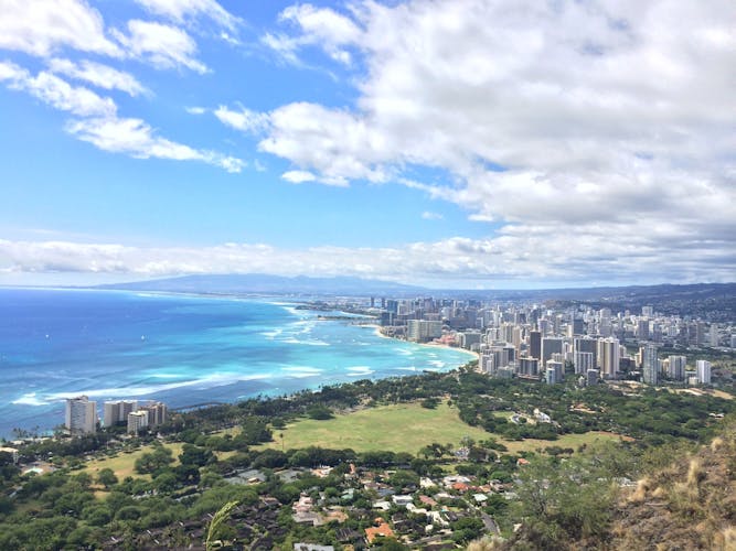 Shuttle to Diamond Head with entrance ticket and Pearl Harbor