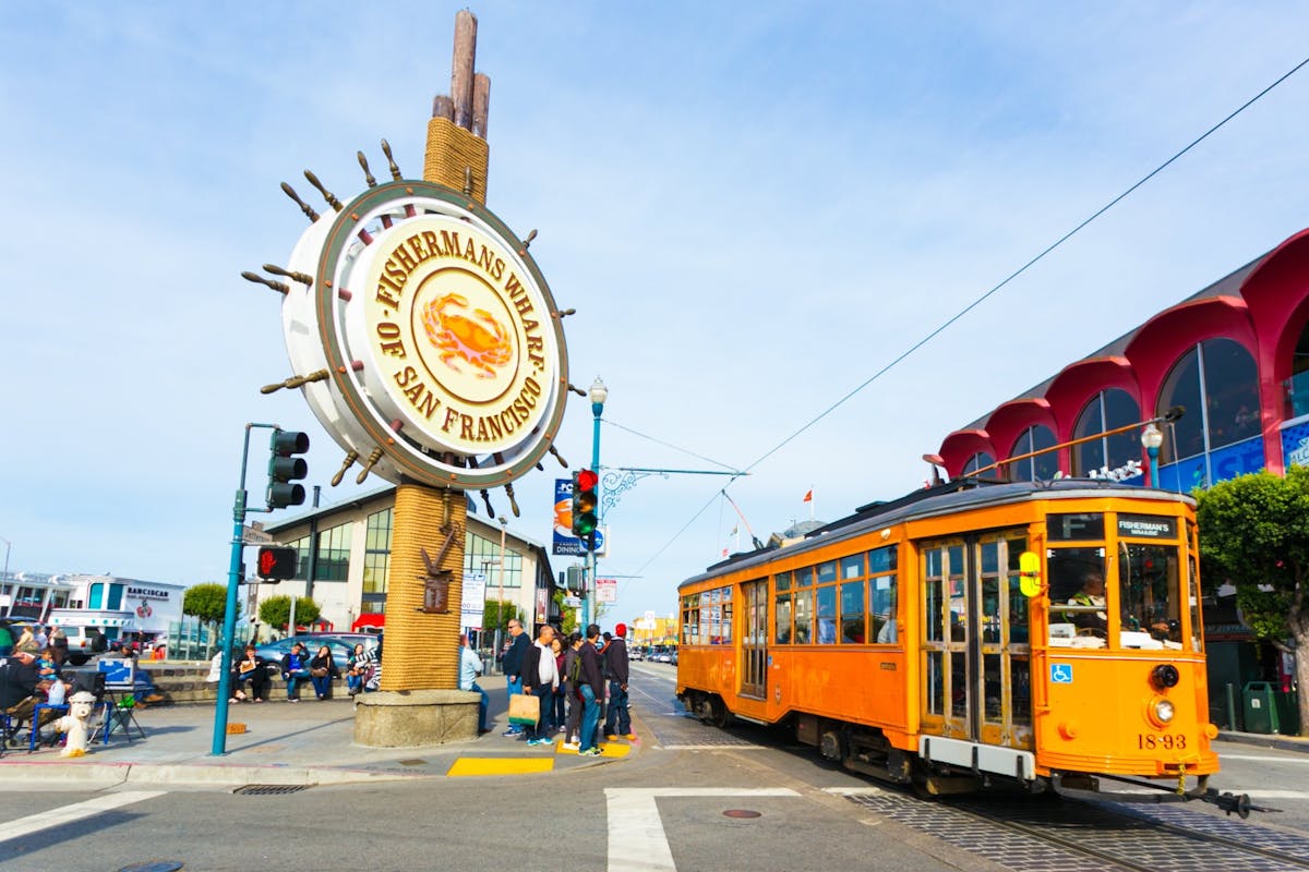 San Francisco Fisherman&apos;s Wharf zelfgeleide wandeltocht van 1 uur