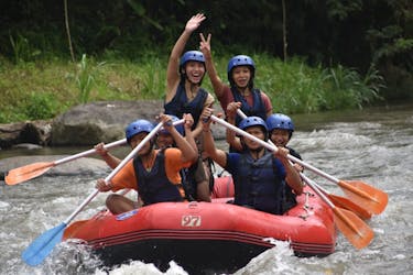Rafting sulle rapide del fiume Ayung con pick-up a Bali