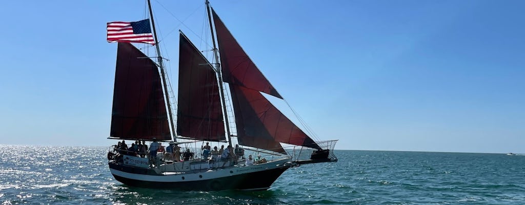 Day sailing experience with a gaff-rigged schooner in Tampa Bay
