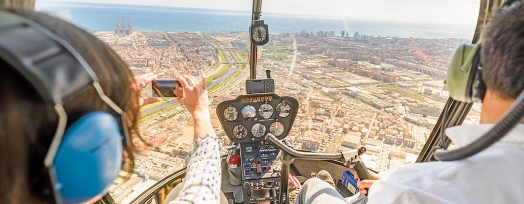 Helikoptervlucht van 11 minuten in Barcelona