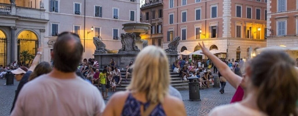 Dégustation de plats en soirée et visite à pied dans le Trastevere