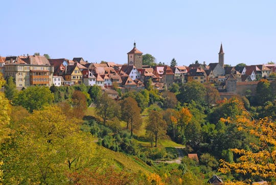 Rota Romântica e Rothenburg ob der Tauber saindo de Würzburg