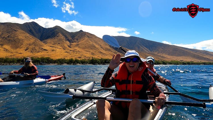 Clear kayak reef tour with pontoons in Maui