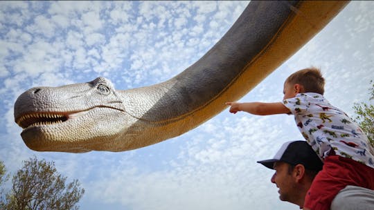 Visite guidée des grottes de Hams avec visite de Dinosaurland