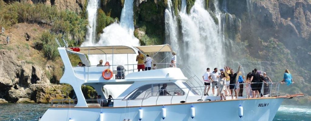 Viagem de barco de meio dia até a cachoeira Düden saindo de Antalya