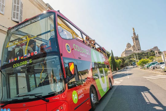 Tour in autobus hop-on hop-off di Marsiglia e tour a piedi dell'app Panier