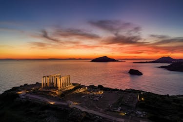 Sounion en Poseidon’s Temple zonsondergang privé tour van een halve dag
