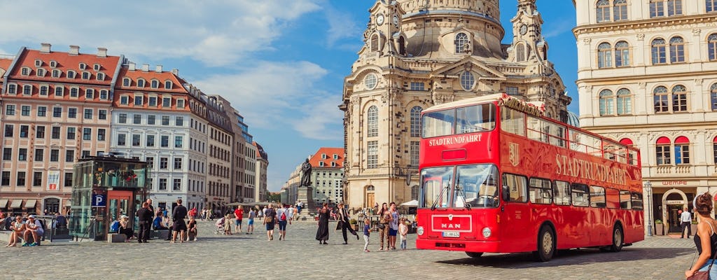 Guided bus tour in Dresden with coffee