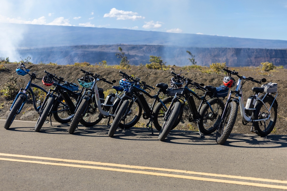 fat tire e bike tour through volcanoes national park