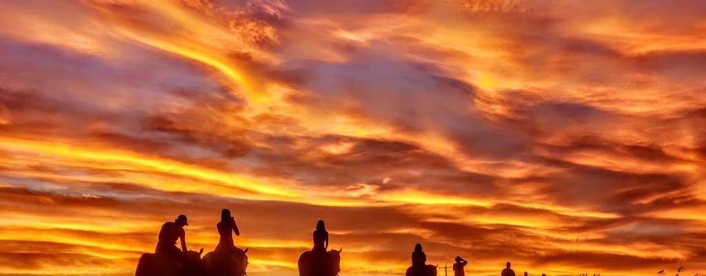 Wild West sunset horseback ride with dinner from Las Vegas