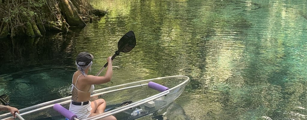 Clear kanoën bij Silver Springs Florida
