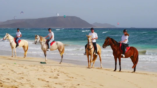Kite Beach horse riding trail in Cape Verde