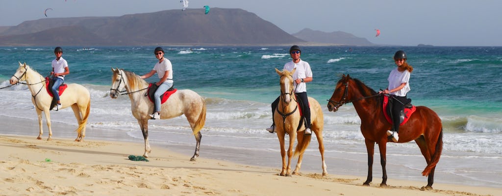 Kite Beach horse riding trail in Cape Verde