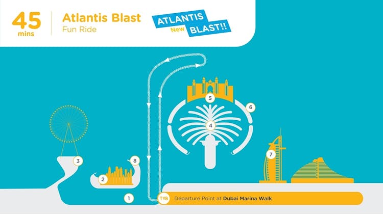 45-minute Atlantis blast boat tour