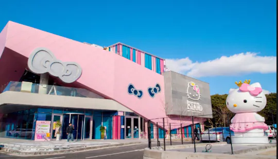 Entrada a la isla Corea Jeju Hello Kitty