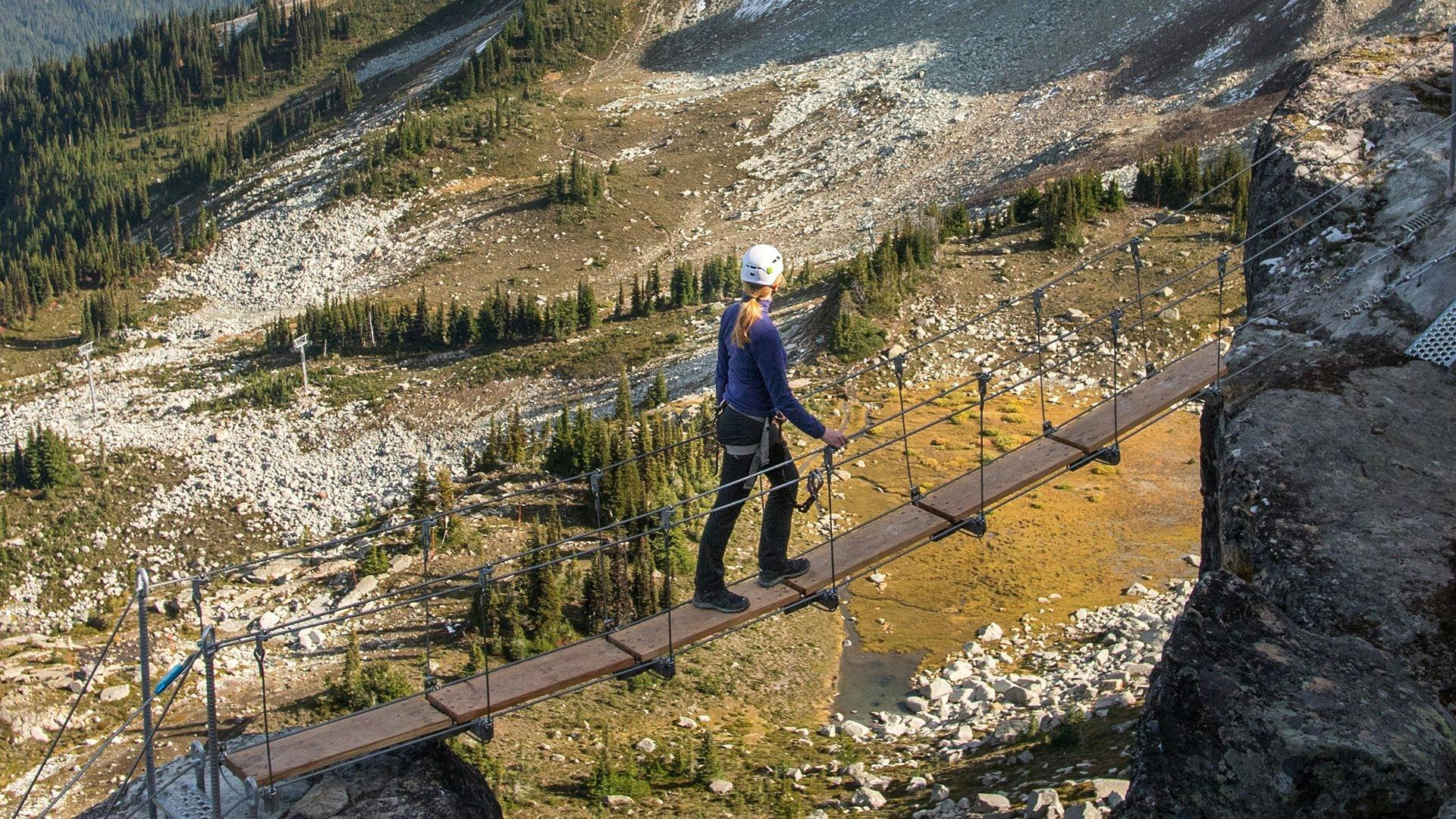 Guided hike on the Whistler Mountain top