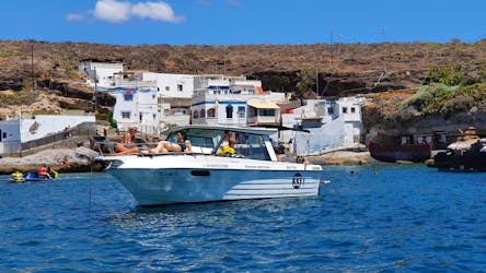Passeio de barco privado em Tenerife com pesca, natação e bebidas