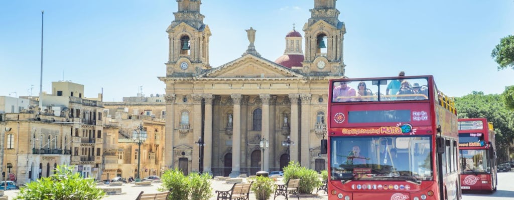 Rundgang, Hop-on-Hop-off-Bus und Bootstour in Malta