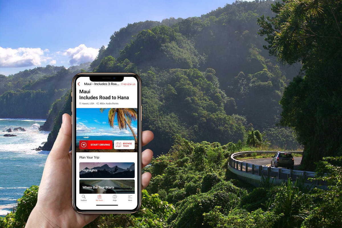 Rondrit met audiogids over de Road to Hana op Maui