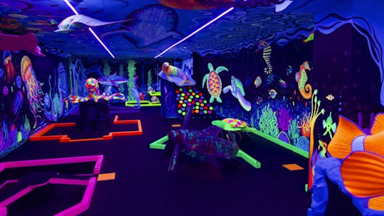 Ticket to GLOBALLS with your choice of mini golf course or Carnival Games