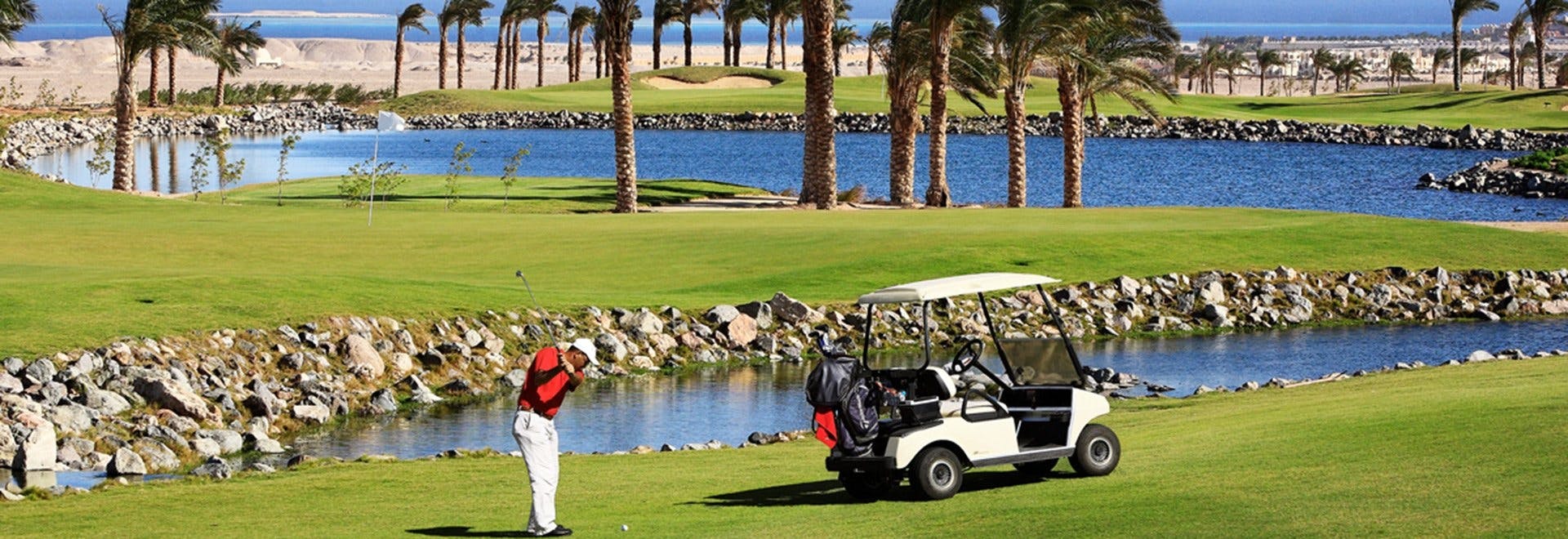 Gra w golfa w Madinat Makadi Golf Resort Hurghada (goście na miejscu)