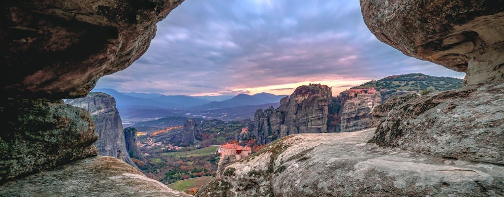 Sunset hike to the secret Caves of Meteora from Kalambaka