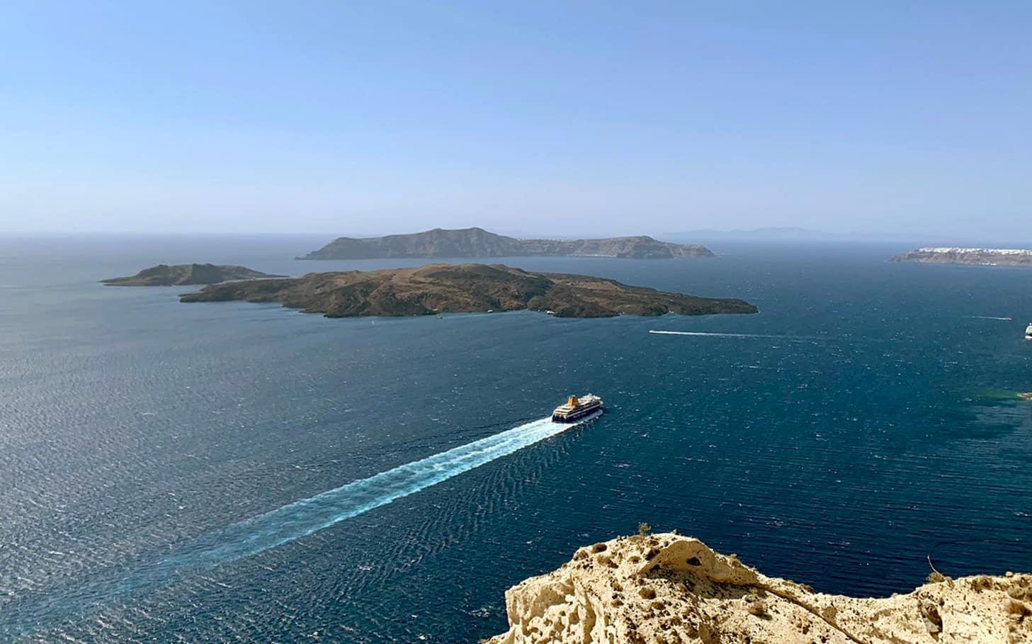 journée d'excursion à Santorin et visite guidée