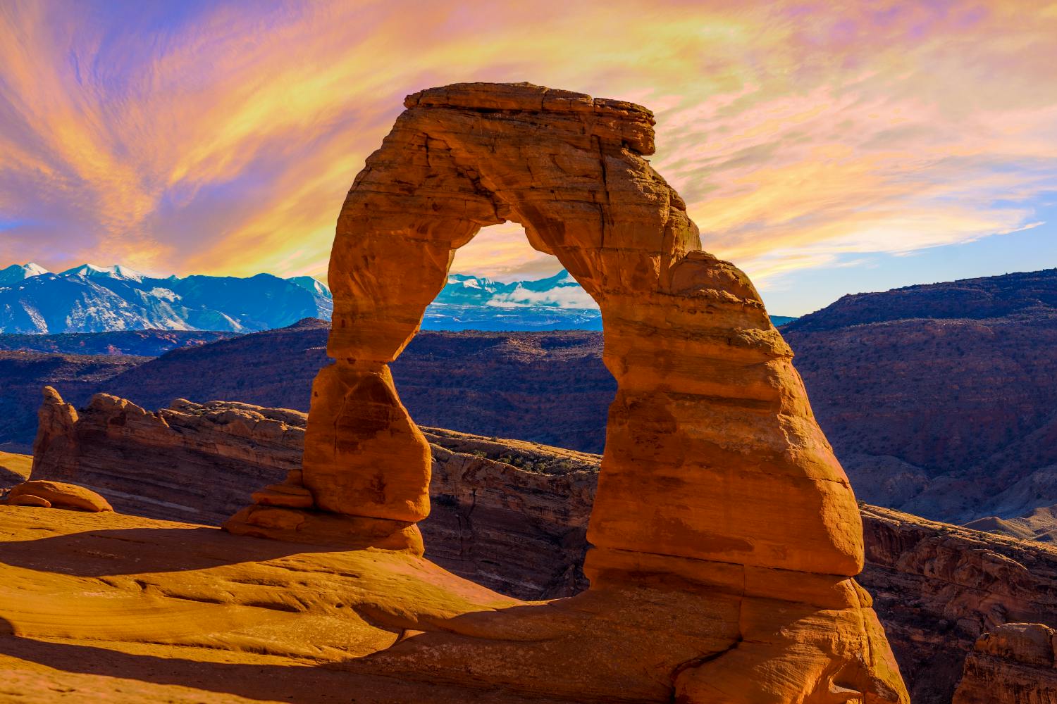 Visite autoguidée en voiture du parc national des Arches à Moab
