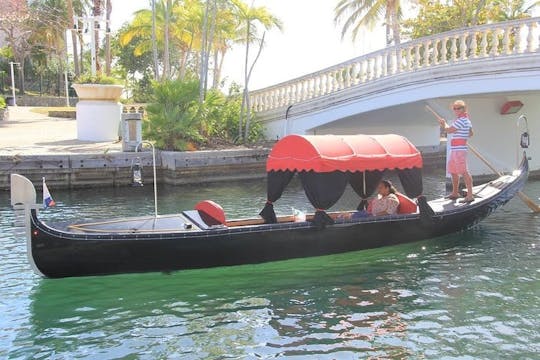 Tropical tour in a Venetian style gondola